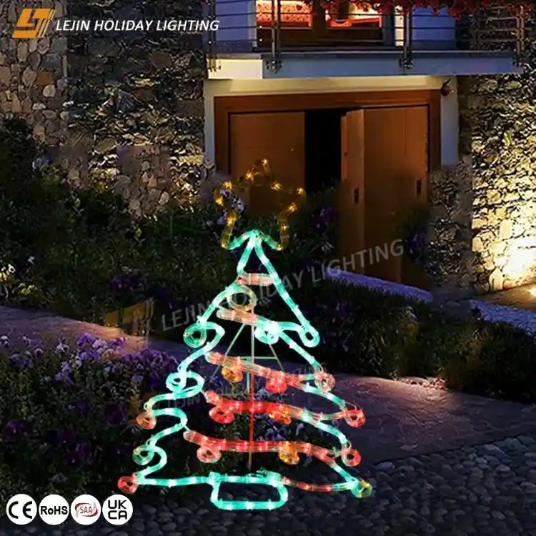 2024 LED 2D Christmas tree motif light manufacturer