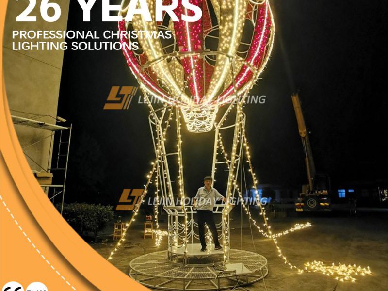 3D Balloon Motif Lights  Christmas Decoration Factory customization