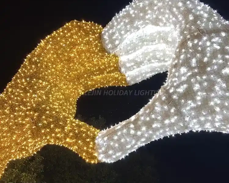 3D love hand motif light scenic spot decorative light with certificate