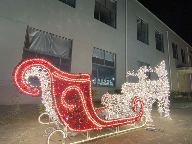 3D Reindeer motif light for outdoor decoration