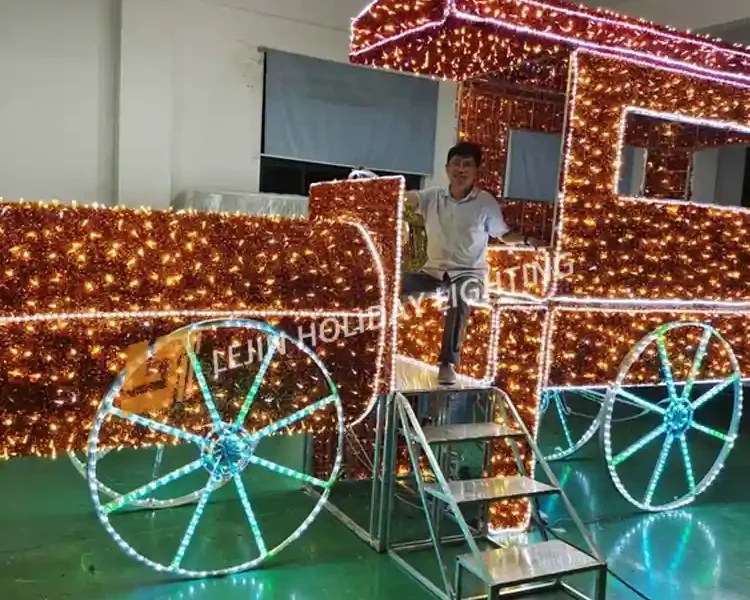 Branded Motif Lights LED train Colorful Motif Lights LED price outdoor supplier