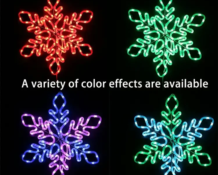 China LED 2D snowflake motif light wholesale