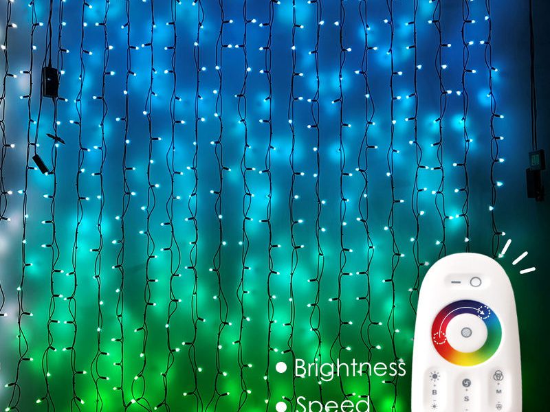 Christmas indoor lighting smart led fairy curtain lights for party decoration string lights