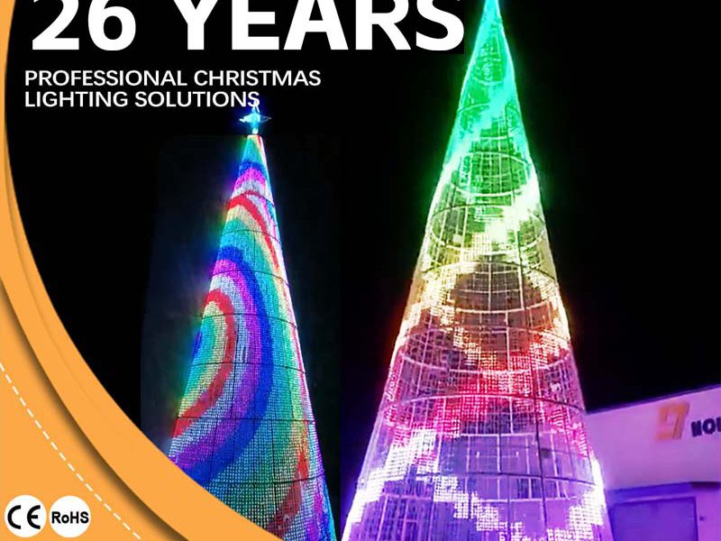 Factory Customized Christmas Tree Motif Light Outdoor Decorative