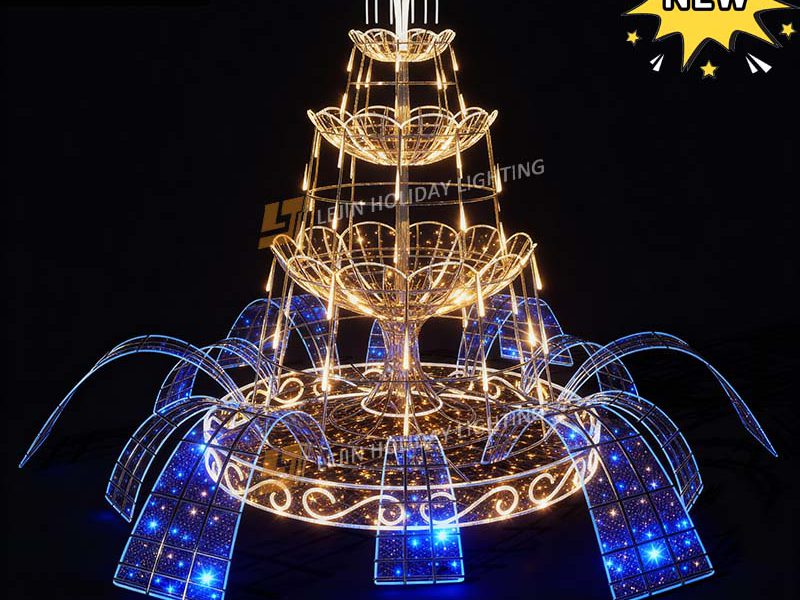 Factory Customized NEW 3D Fountain Customized Motif Light