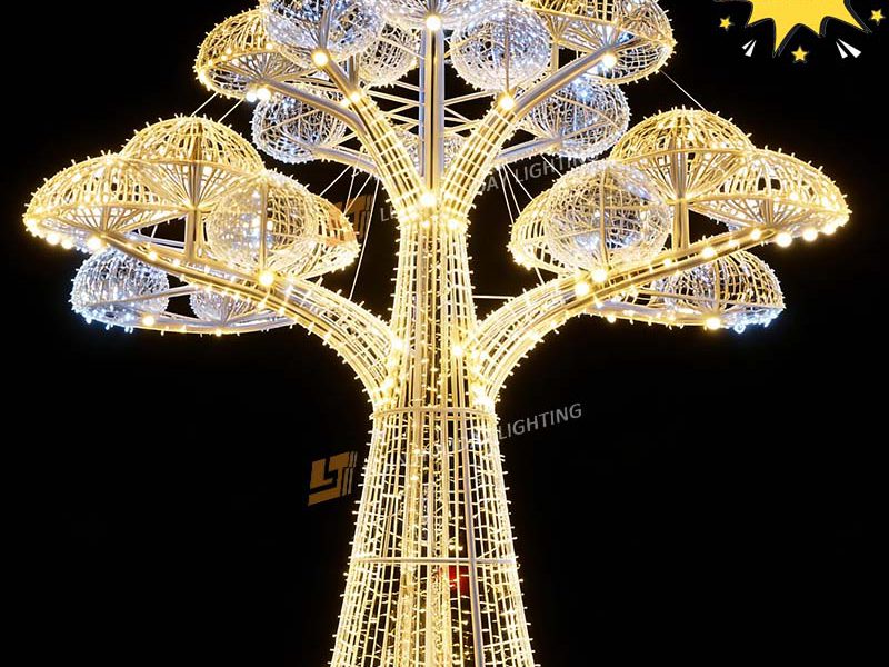 Factory Customized NEW 3D Tree Customized Motif Lights