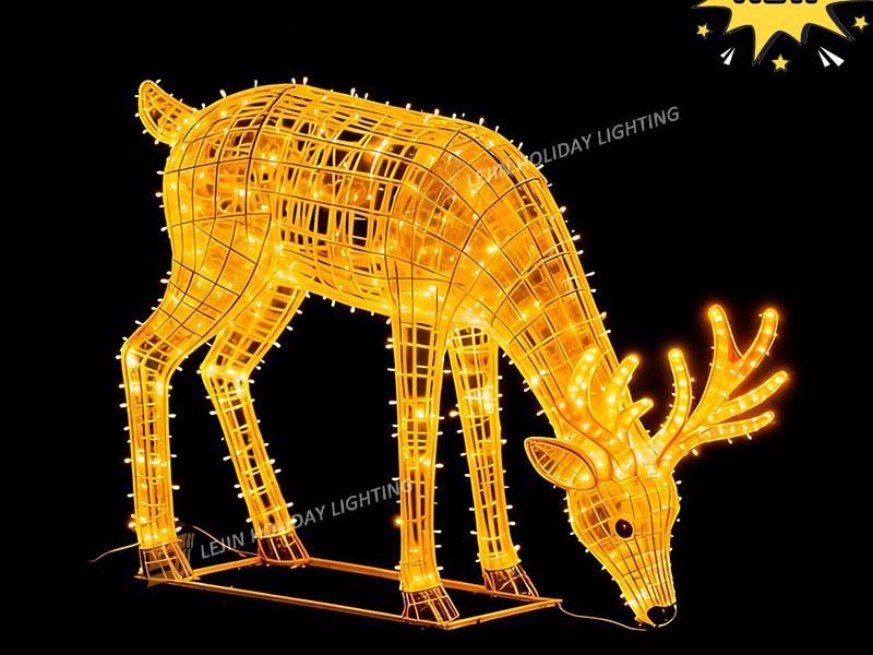 Factory Customized NEW Deer Customized 3D Motif Light