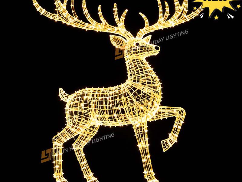 Factory Customized NEW Elk Customized 3D Motif Light