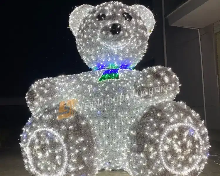 Holiday decoration 3D bear motif lights factory