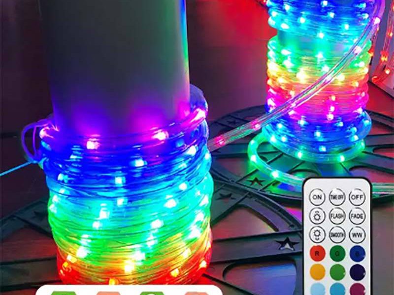 Hot sale smart led rope light with waterproof and durable holiday lighting decoration
