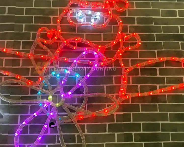 Imported rope light 2D small aircraft motif light made in China