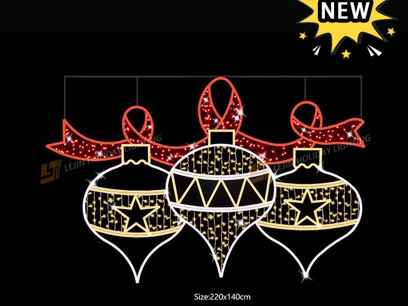 New Design Christmas Candy Street Motif Light