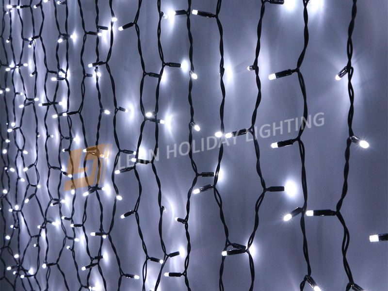 LED Curtain String Lights Outdoor Christmas Decoration Supply
