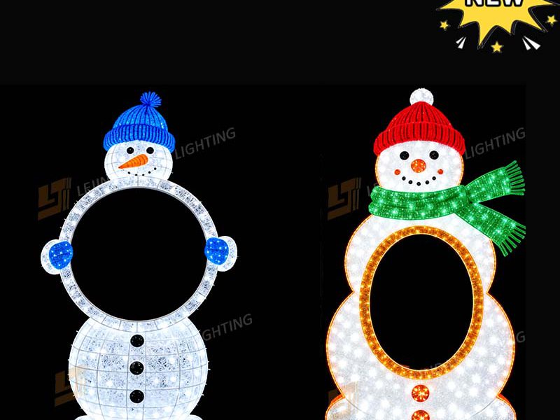 New 2D Snowman Motif Lights