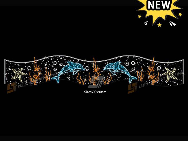 New Design Ocean Theme Dolphin Street Motif Light