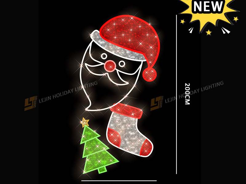 New Design Christmas Holiday Decoration 2D Motif Light