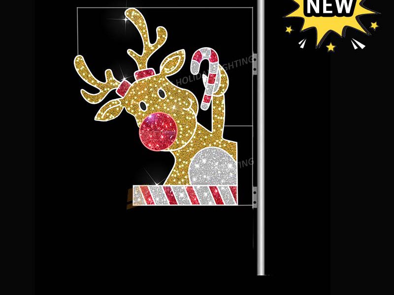 New Design Christmas Pole Motif Light