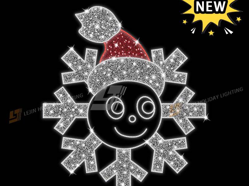 New Design Snowflake 2D Motif Light
