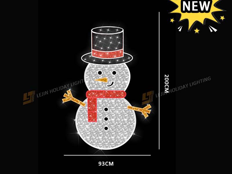 New Design Snowman 2D Motif Light