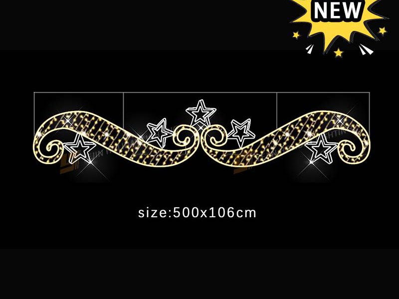 New Design Star Street Decoration Motif Lights