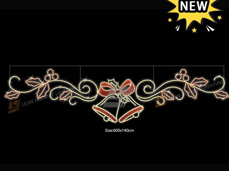 New Design Christmas Bell Street Motif Light