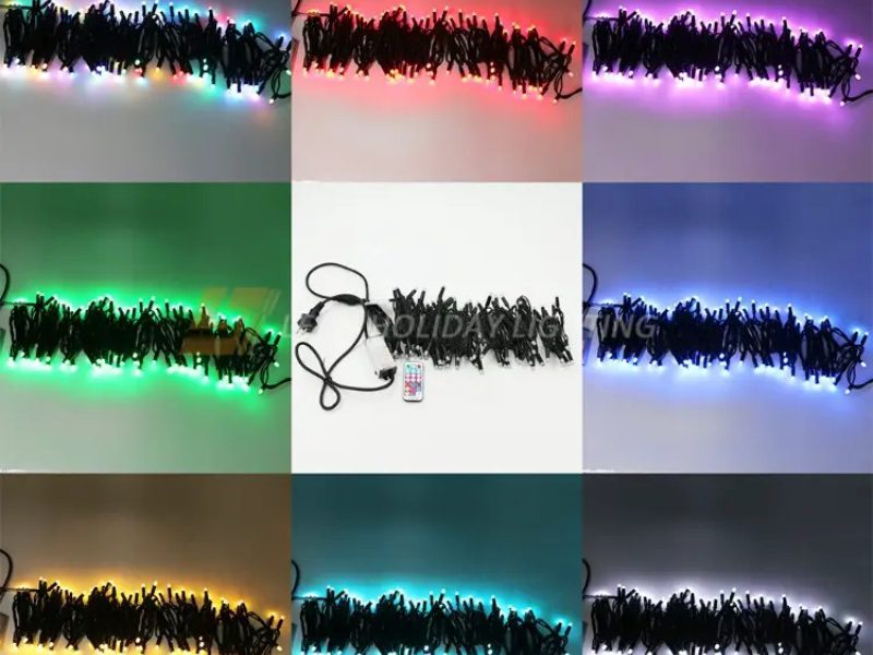 Outdoor RGB string light custom string lights exporter