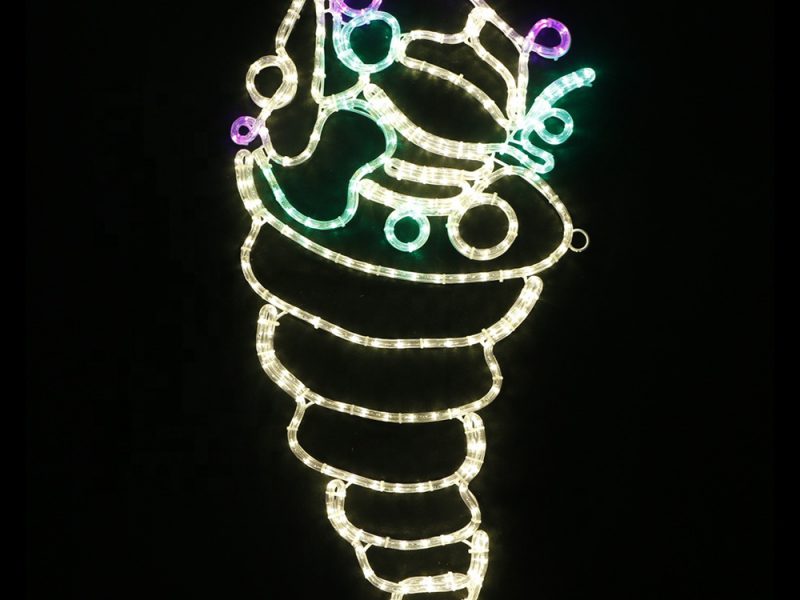 Rope light 2D caterpillar motif light with outdoor decoration