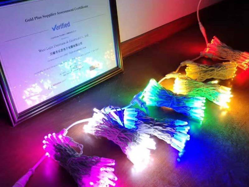 Waterproof led rubber wire curtain light for festive atmosphere decorative light